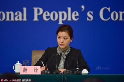發(fā)改委記者會舉行 美女翻譯吸睛
